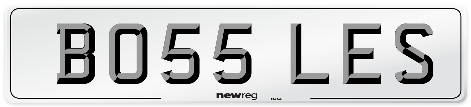 BO55 LES Number Plate from New Reg